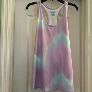 Tek Gear Purple and Teal Razor Back Tee